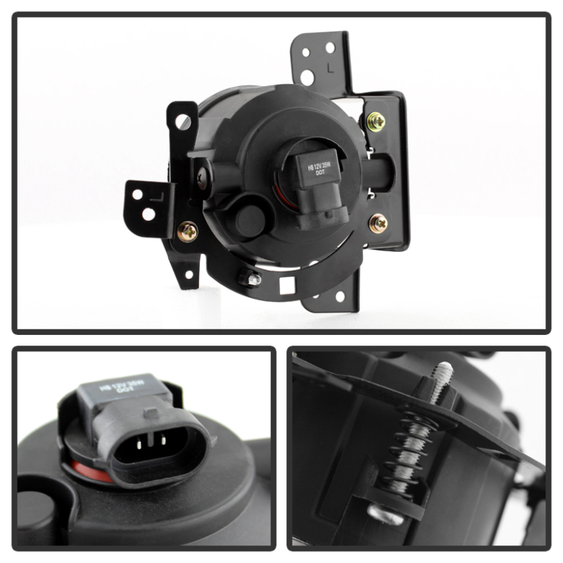 Mitsubishi Mirage Fog Lights - SPYDER - OEM w/Switch - Clear - `14-`27