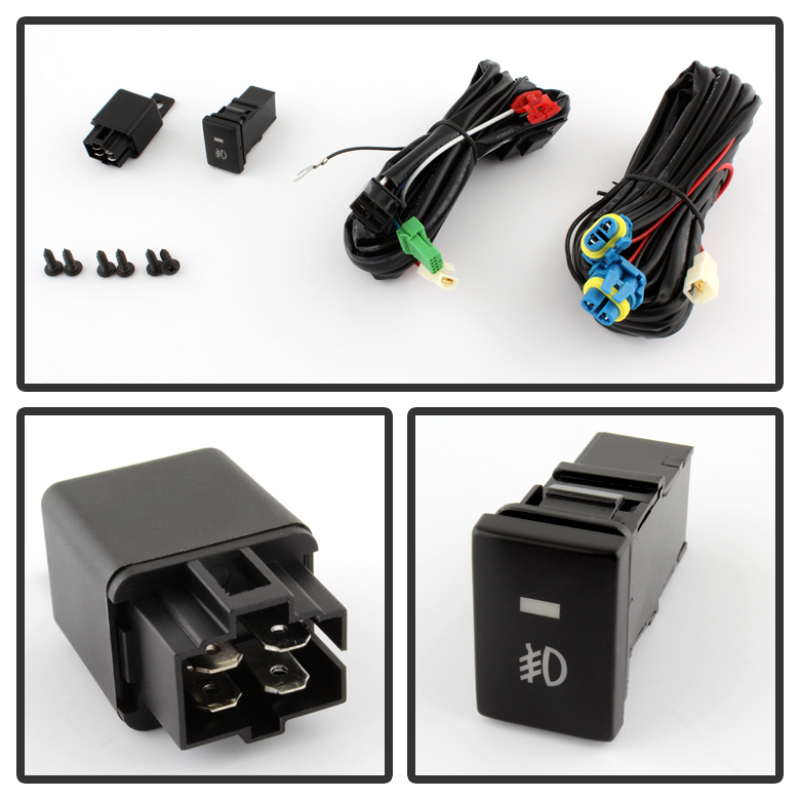 Mitsubishi Mirage Fog Lights - SPYDER - OEM w/Switch - Clear - `14-`27