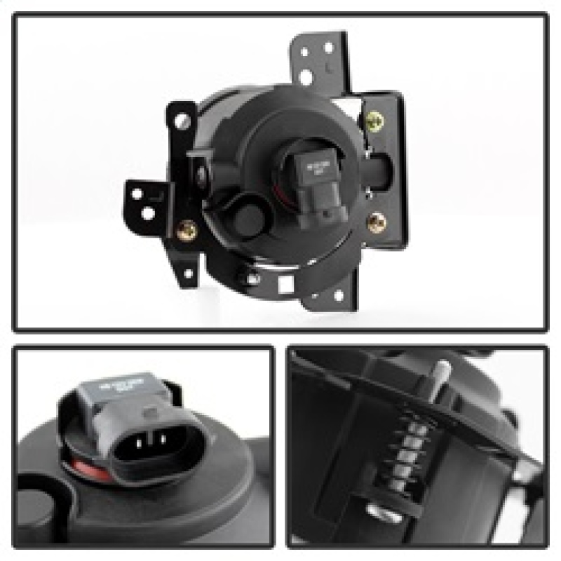 Mitsubishi Mirage Fog Lights - SPYDER - OEM w/Switch - Clear - `14-`27