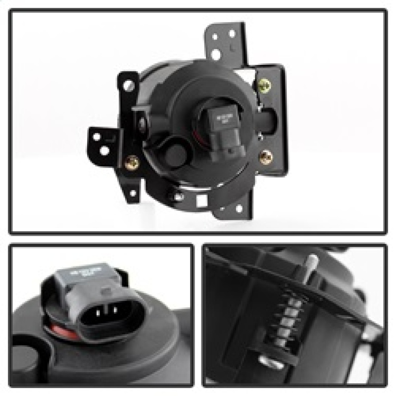 Mitsubishi Mirage Fog Lights - SPYDER - OEM w/Switch - Clear - `14-`27