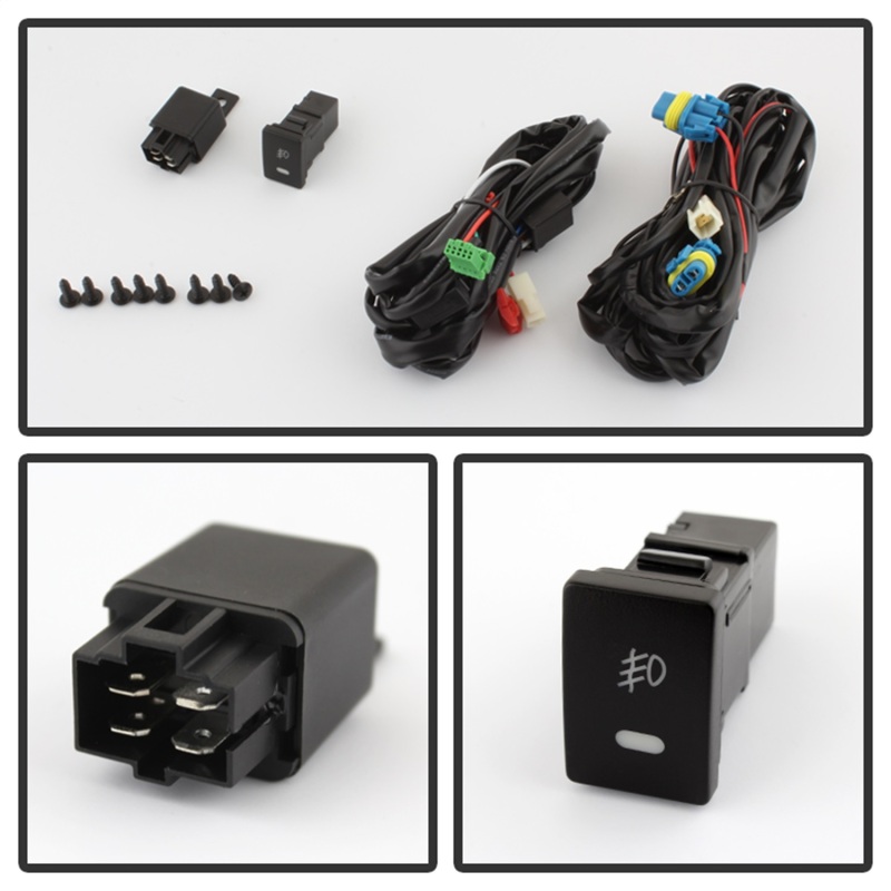 Scion IQ Fog Lights - SPYDER - OEM w/Switch - Clear - `12-`13