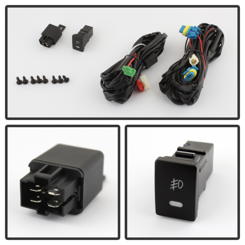 Scion IQ Fog Lights - SPYDER - OEM w/Switch - Clear - `12-`13