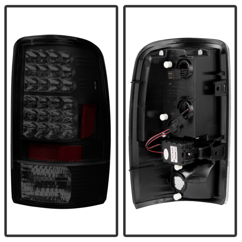 Chevrolet Tahoe LED Tail Lights - SPYDER - Black Smoke - `00-`06