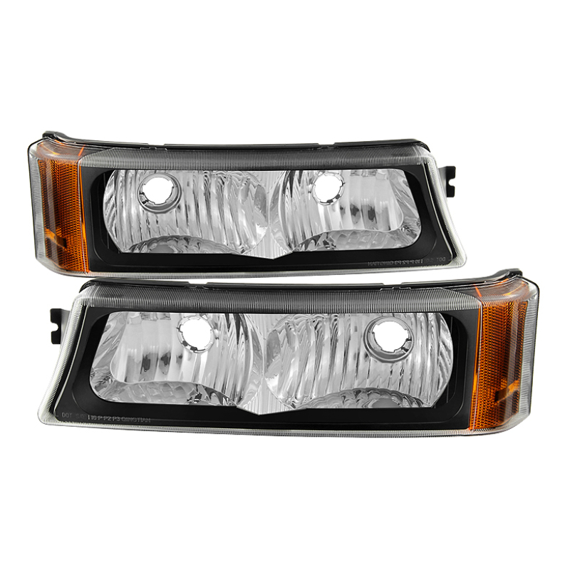 Chevrolet Silverado Bumper Lights - SPYDER - LED xTune - Black - `03-`06