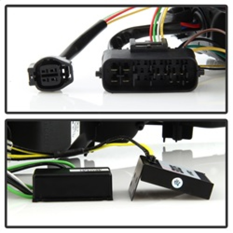 Lexus IS Headlights - SPYDER - DRL Projector - Black Smoke - `06-`10