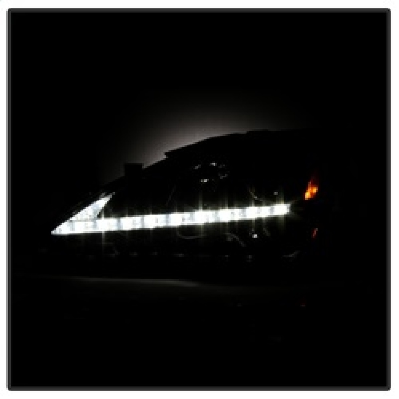 Lexus IS Headlights - SPYDER - DRL Projector - Black Smoke - `06-`10
