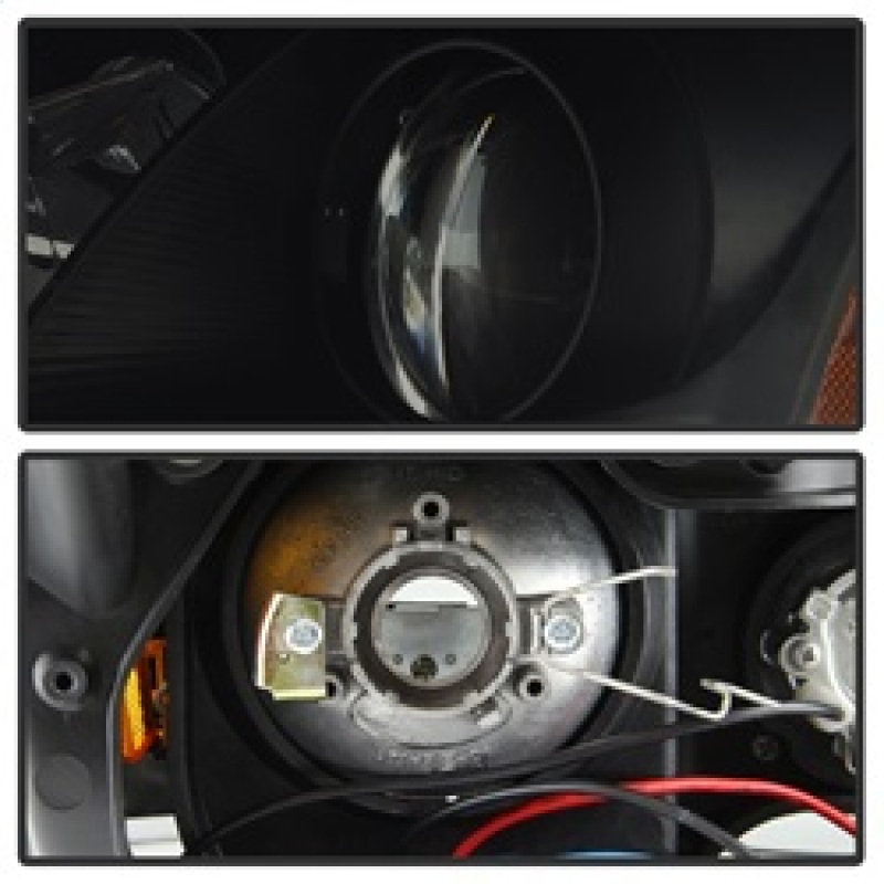 Lexus IS Headlights - SPYDER - DRL Projector - Black Smoke - `06-`10