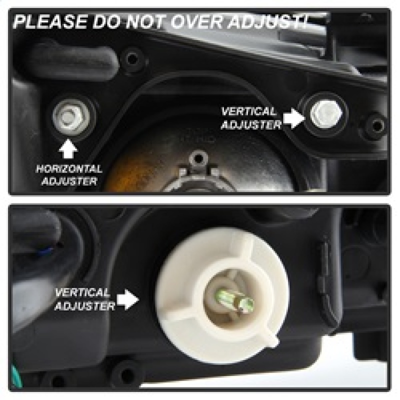 Lexus IS Headlights - SPYDER - DRL Projector - Black Smoke - `06-`10