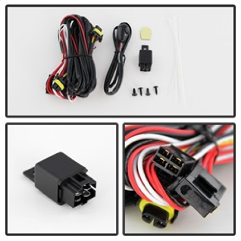 Ford C-Max Fog Lights - SPYDER - OEM W/Universal Switch - Clear - `13-`15