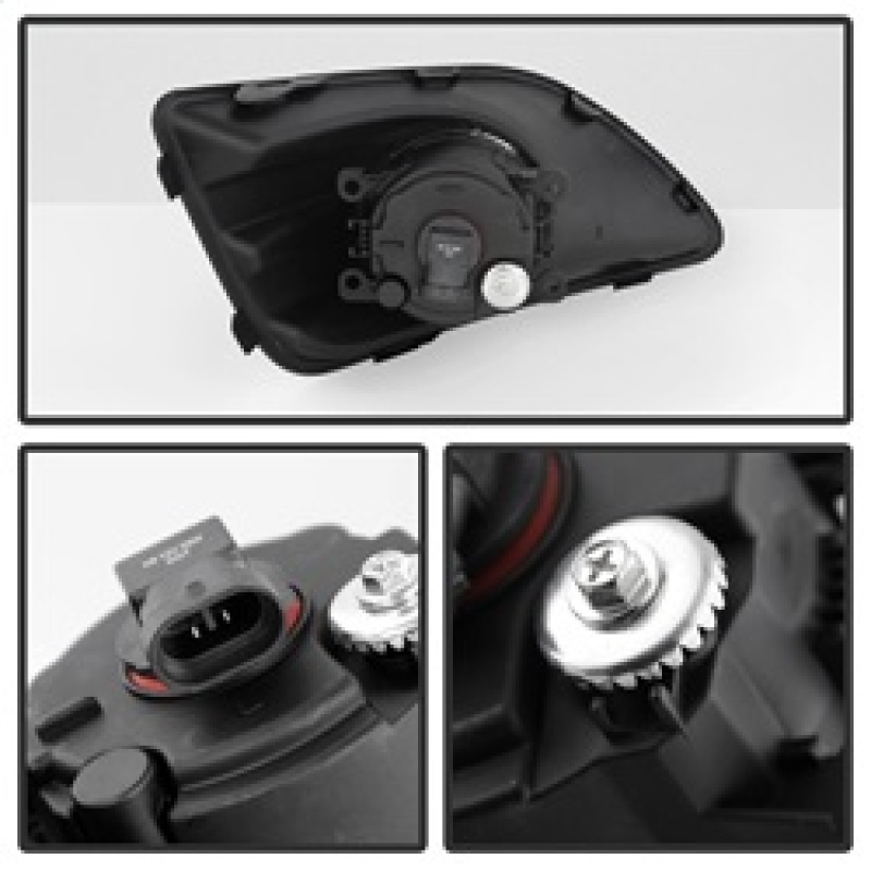 Ford C-Max Fog Lights - SPYDER - OEM W/Universal Switch - Clear - `13-`15