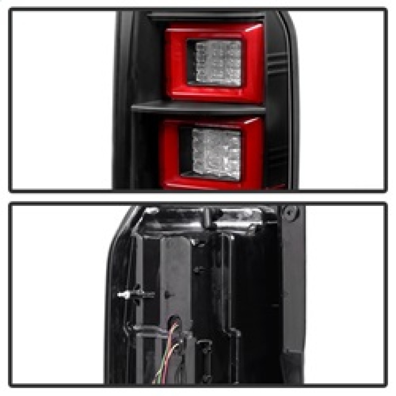 Land Rover LR4 Tail Lights - Rear - SPYDER - Light Bar LED - Black - `10-`14