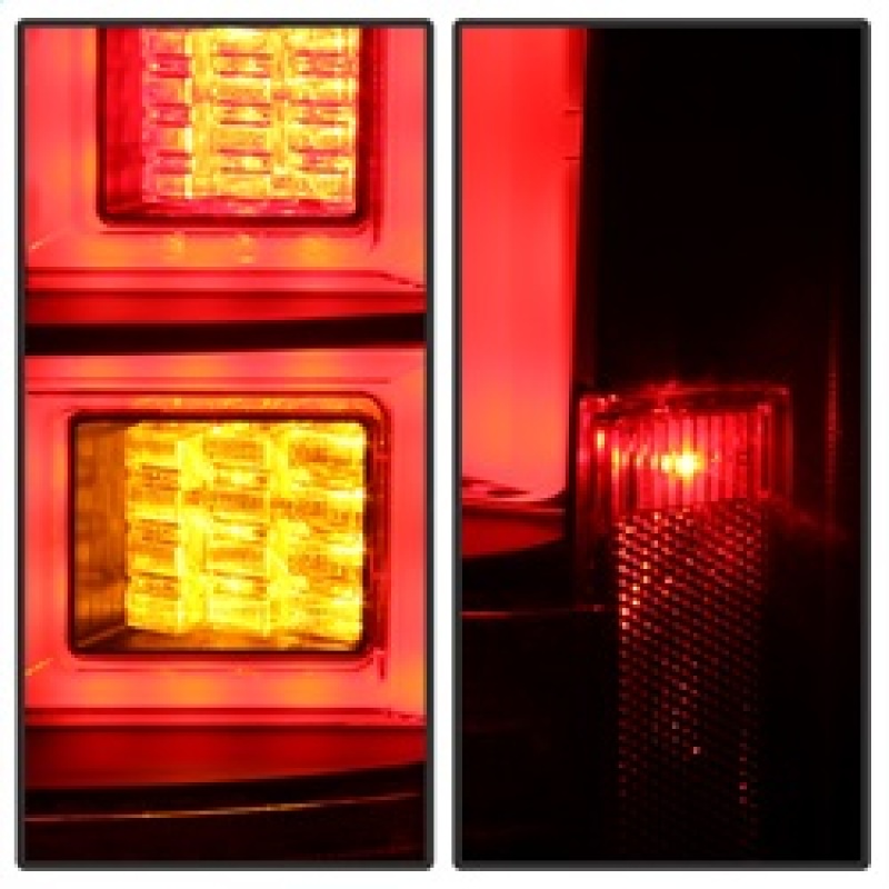 Land Rover LR4 Tail Lights - Rear - SPYDER - Light Bar LED - Black - `10-`14