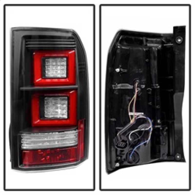 Land Rover LR4 Tail Lights - Rear - SPYDER - Light Bar LED - Black - `10-`14
