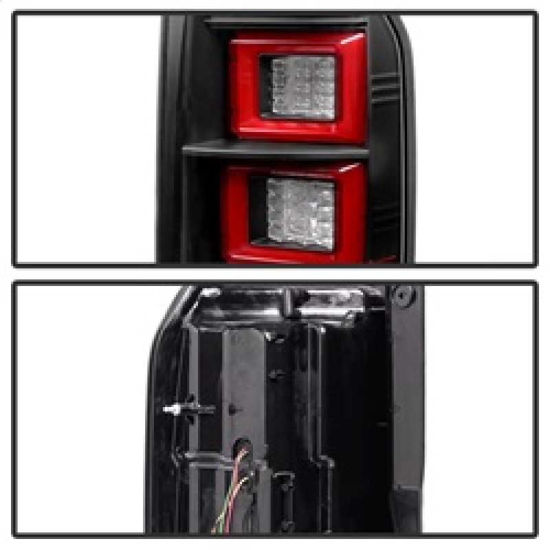Land Rover LR4 Tail Lights - Rear - SPYDER - Light Bar LED - Black - `10-`14