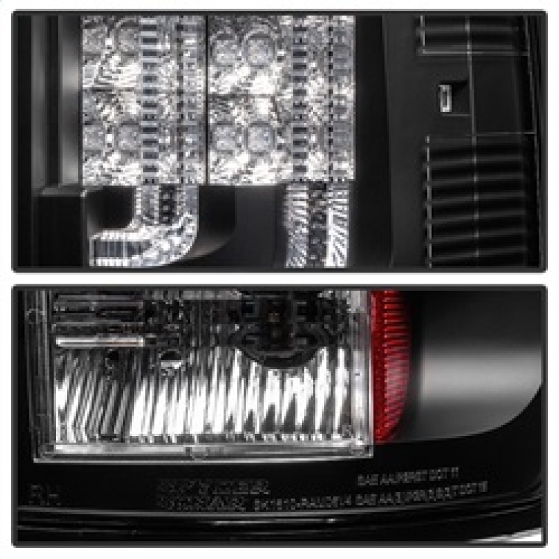 Dodge Ram LED Tail Lights - SPYDER - Version 2 - Black - `02-`06