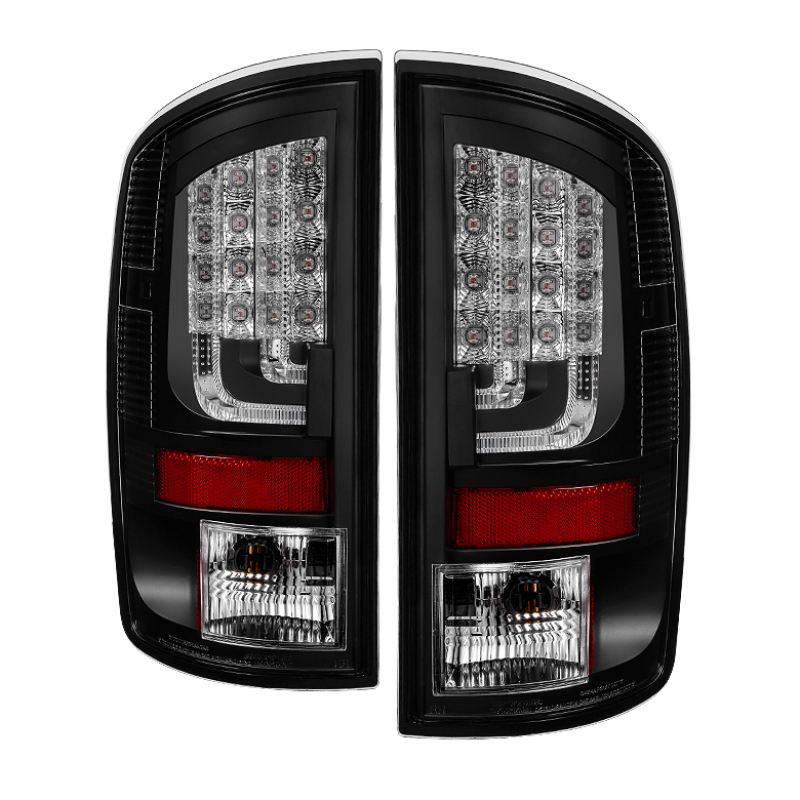Dodge Ram LED Tail Lights - SPYDER - Version 2 - Black - `02-`06