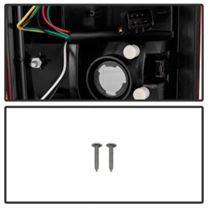 Dodge Ram 1500 LED Tail Lights - SPYDER - Version 2 - Red Clear - `02-`06