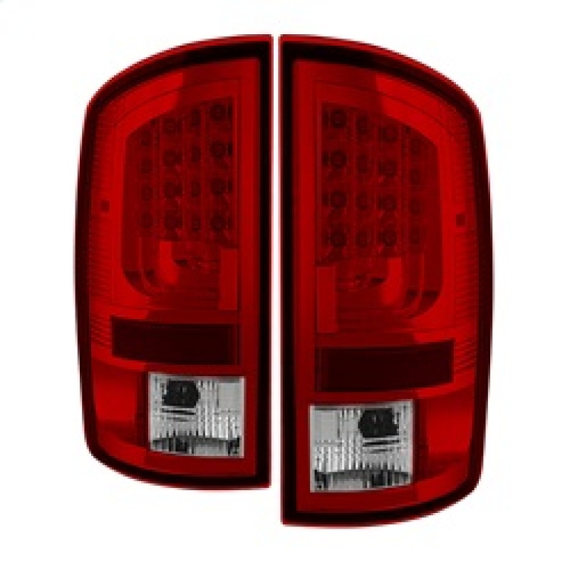 Dodge Ram 1500 LED Tail Lights - SPYDER - Version 2 - Red Clear - `02-`06