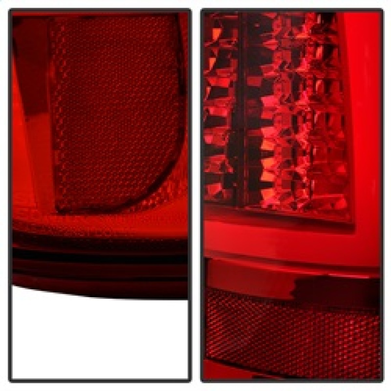 Chevrolet Silverado 2500 Tail Lights - SPYDER - Version 2 LED - Red Clear - `03-`06