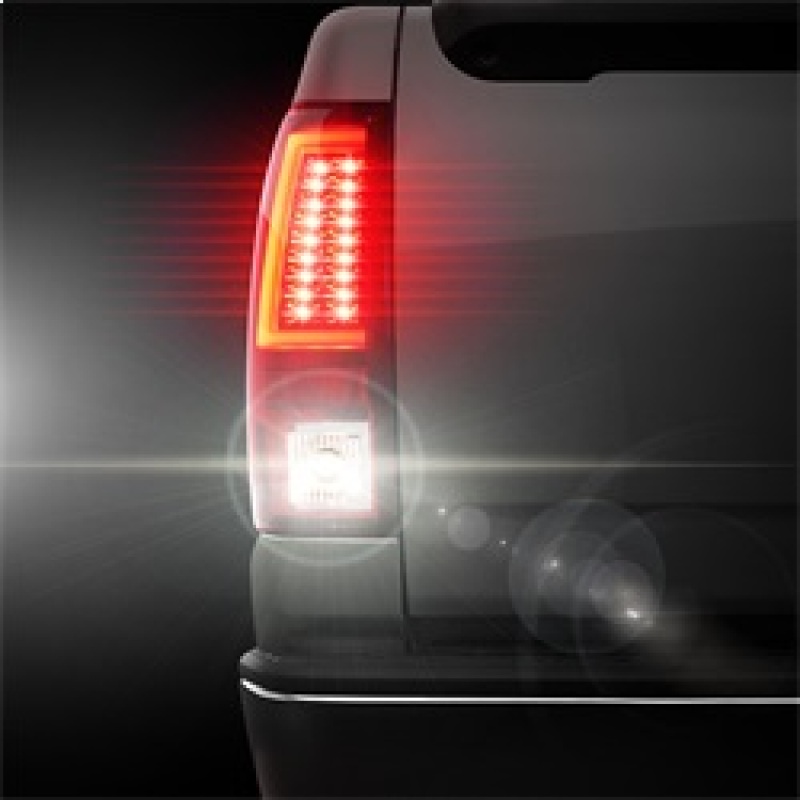 Chevrolet Silverado 2500 Tail Lights - SPYDER - Version 2 LED - Red Clear - `03-`06