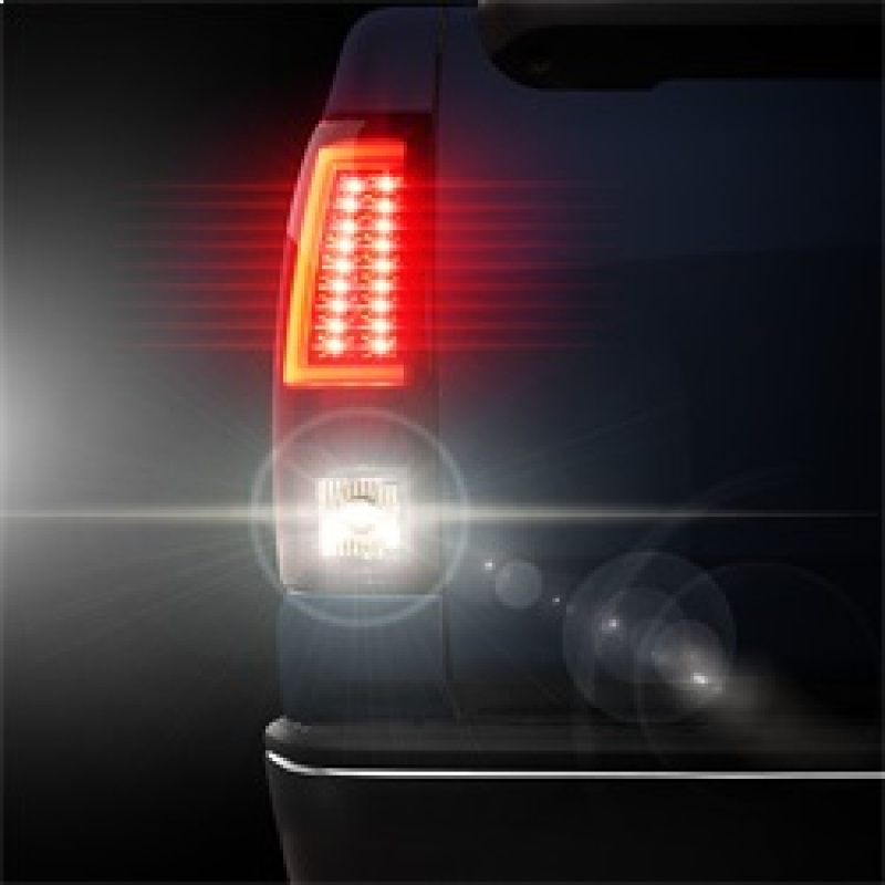 Chevrolet Silverado 2500 LED Tail Lights - SPYDER - Version 2 - Red Smoke - `03-`06