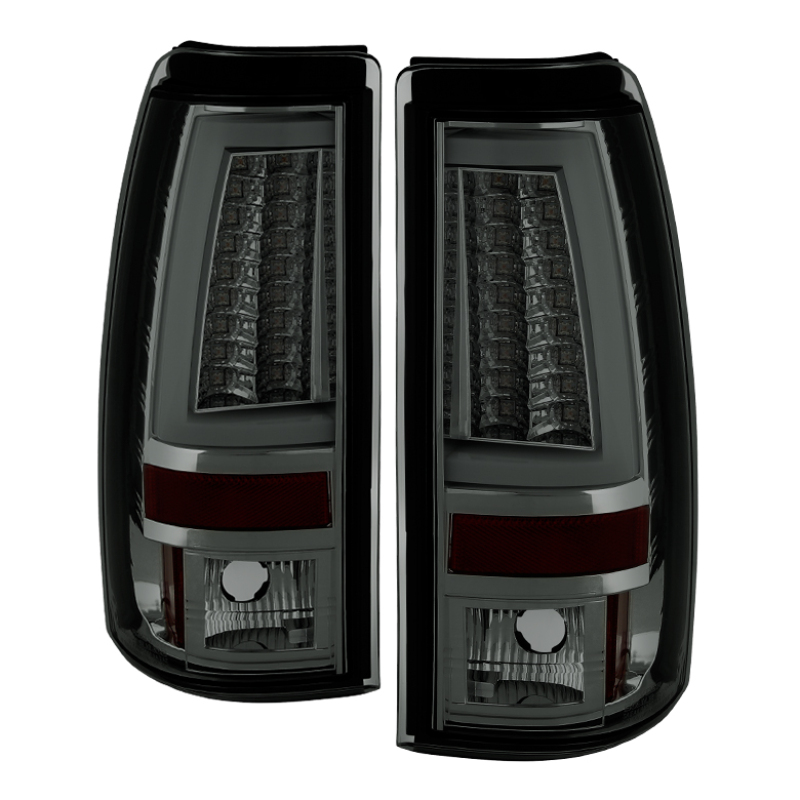 Chevrolet Silverado 2500 LED Tail Lights - SPYDER - Version 2 - Smoke - `03-`06