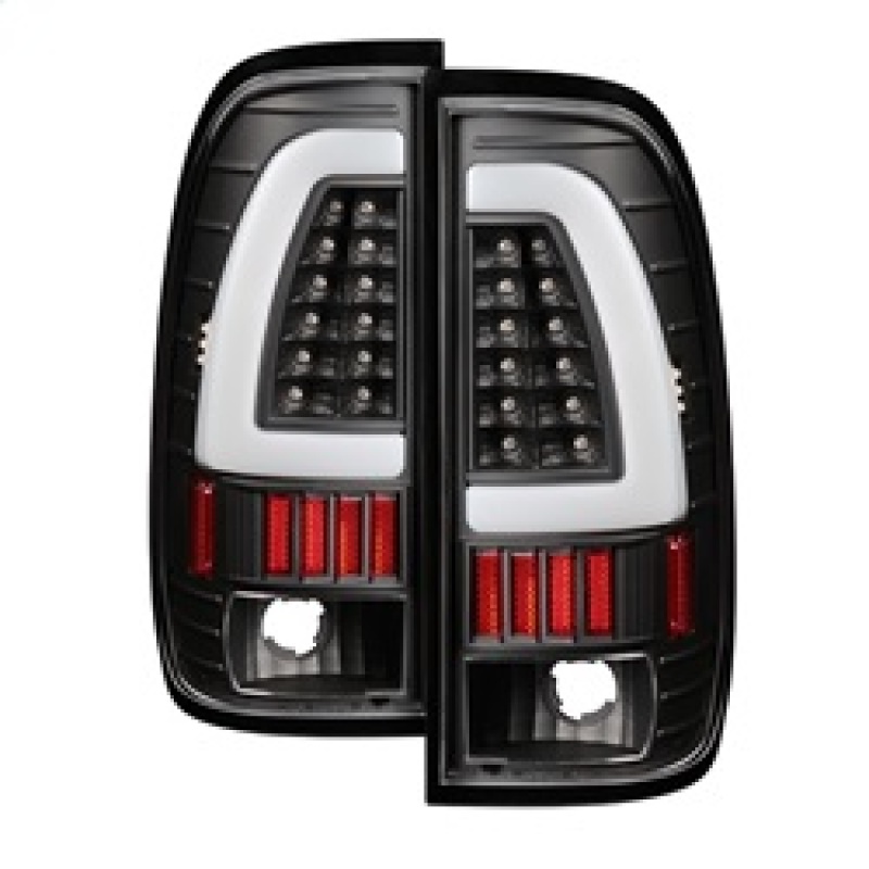 Ford F150 Styleside Tail Lights - SPYDER - xTune Light Bar LED - Black - `97-`03
