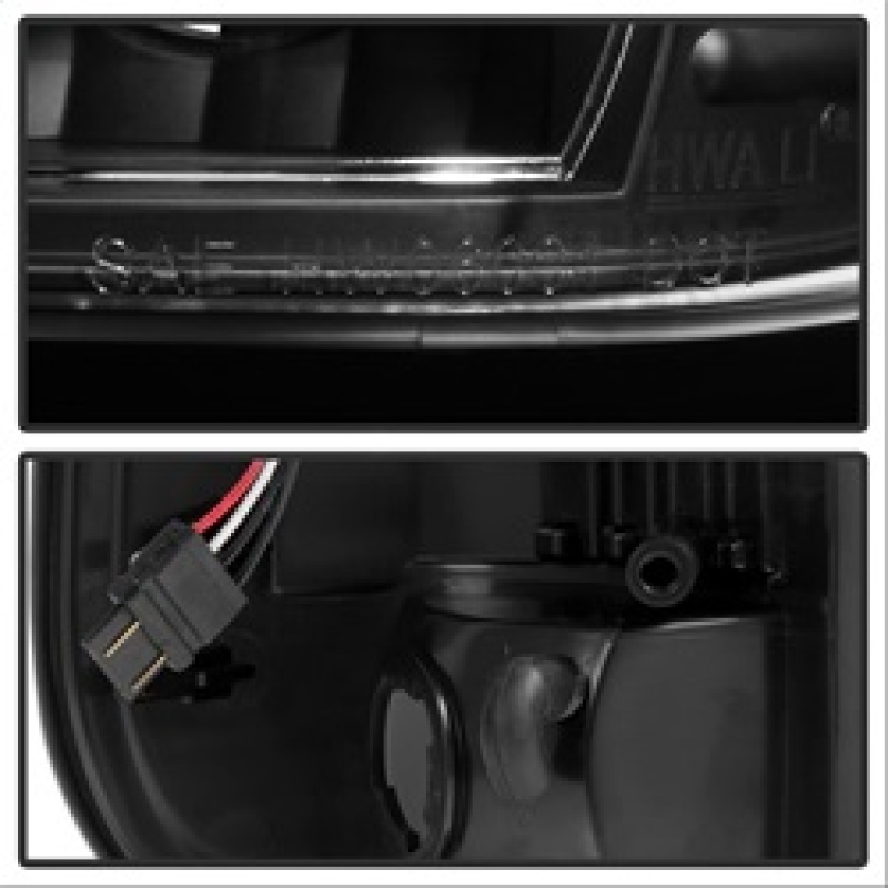 Ford F150 Styleside Tail Lights - SPYDER - xTune Light Bar LED - Black - `97-`03