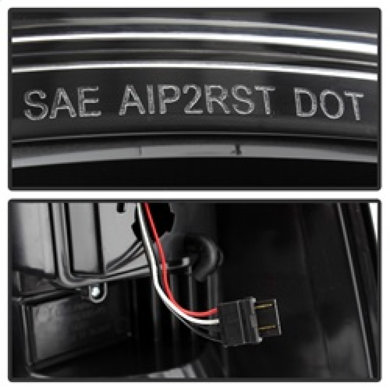 Dodge Ram 1500 Tail Lights - SPYDER - xTune Light Bar LED, Incandescent Model - Black - `09-`18