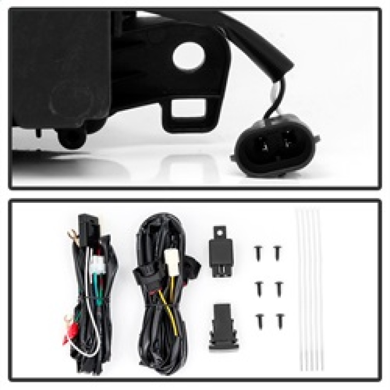 Lexus IS Fog Light Assembly - SPYDER - OEM LED w/Switch - Clear - `14-`16