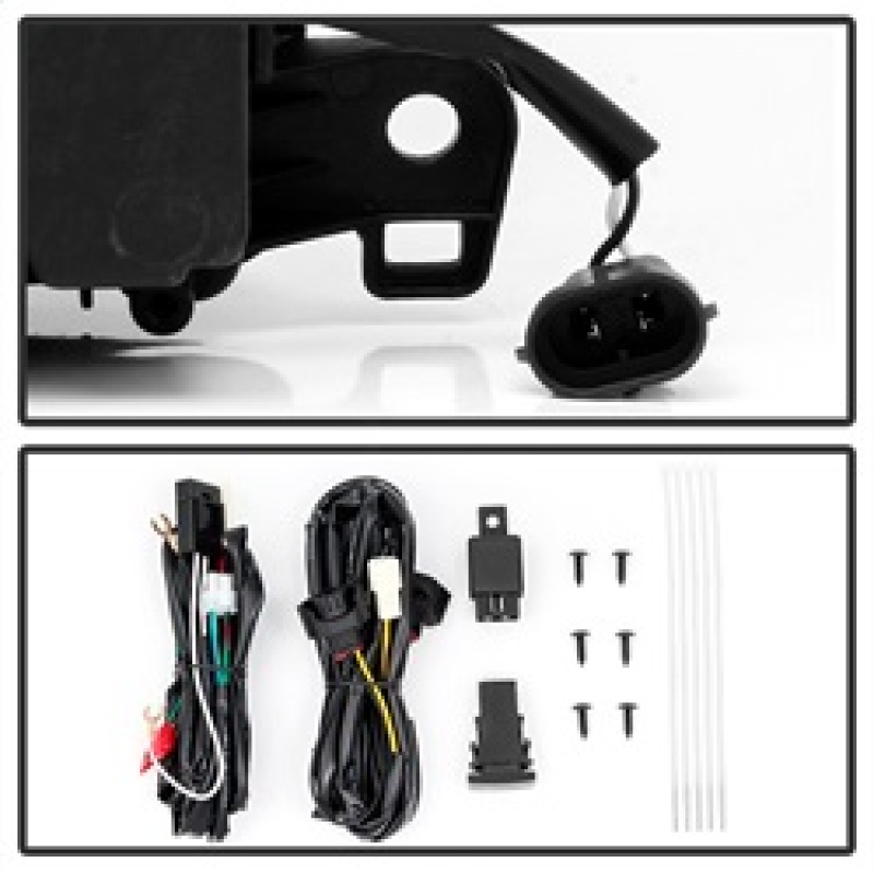 Lexus IS Fog Light Assembly - SPYDER - OEM LED w/Switch - Clear - `14-`16