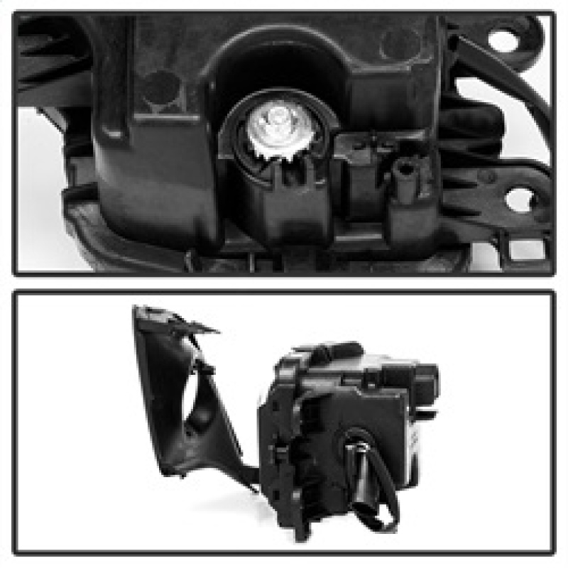 Lexus IS Fog Light Assembly - SPYDER - OEM LED w/Switch - Clear - `14-`16