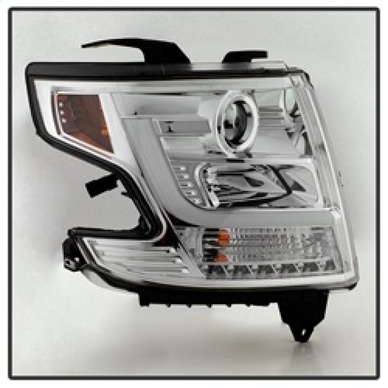 Chevrolet Tahoe Headlights - SPYDER - DRL LED Projector - Chrome - `15-`16