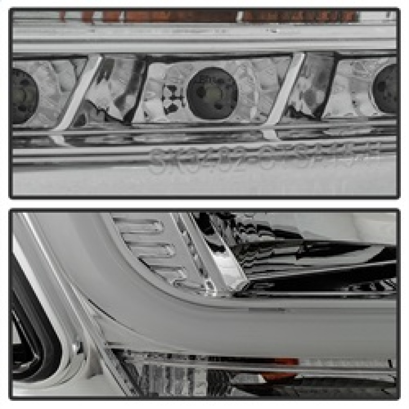 Chevrolet Tahoe Headlights - SPYDER - DRL LED Projector - Chrome - `15-`16