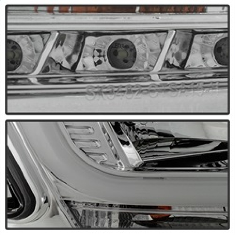 Chevrolet Tahoe Headlights - SPYDER - DRL LED Projector - Chrome - `15-`16