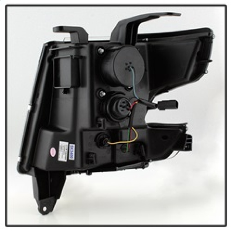 Chevrolet Tahoe Headlight Set - SPYDER - DRL LED Projector Headlights - Black - `15-`16