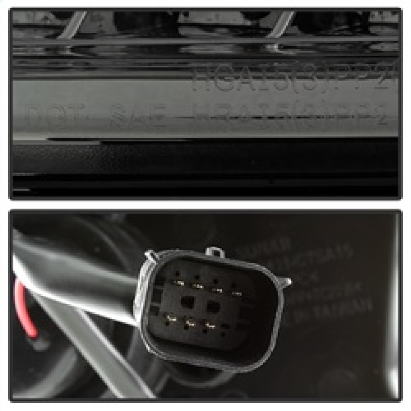 Chevrolet Tahoe Headlights - SPYDER - DRL LED Projector - Smoke - `15-`16