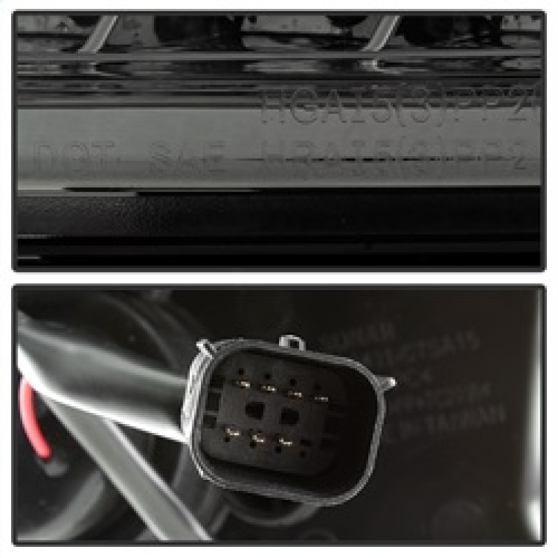 Chevrolet Tahoe Headlights - SPYDER - DRL LED Projector - Smoke - `15-`16