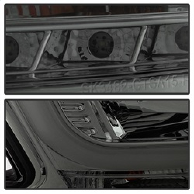 Chevrolet Tahoe Headlights - SPYDER - DRL LED Projector - Smoke - `15-`16