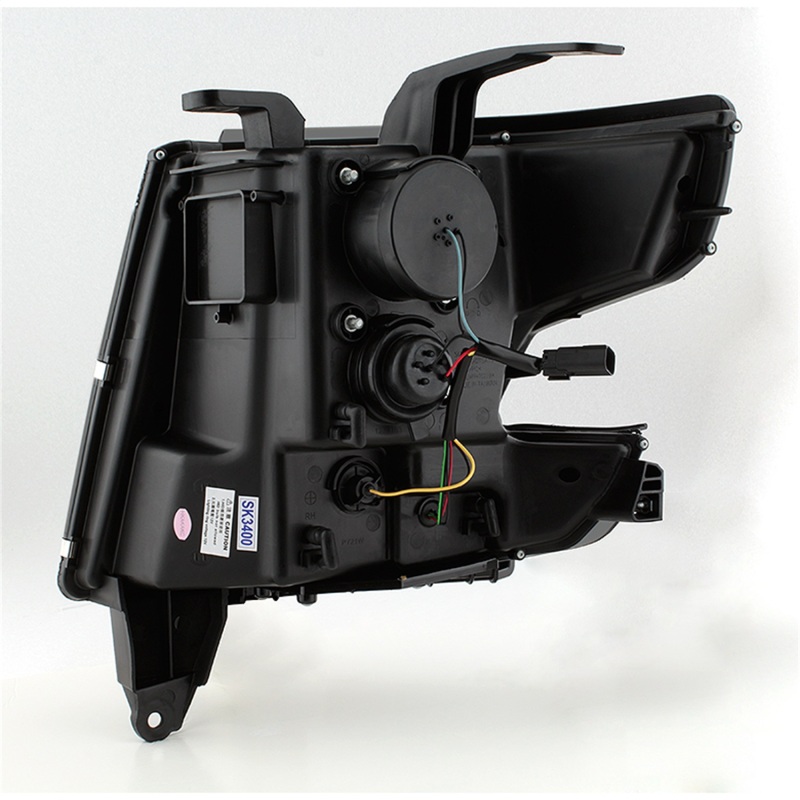 Chevrolet Tahoe Headlights - SPYDER - DRL LED Projector - Smoke - `15-`16