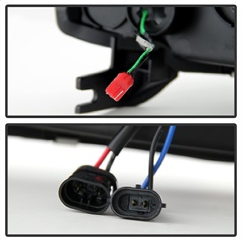 Chevrolet Tahoe Headlights - SPYDER - Projector Version 2 Light Bar DRL - Black - `07-`14