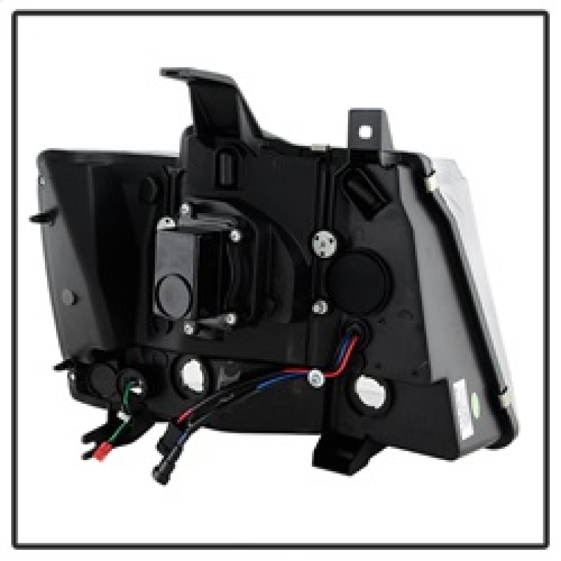 Chevrolet Tahoe Headlights - SPYDER - Projector Version 2 Light Bar DRL - Black - `07-`14