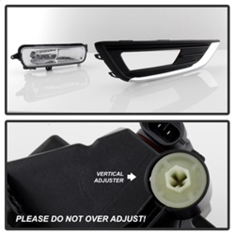 Ford Focus Fog Lights - SPYDER - W/Switch - Clear - `15-`16