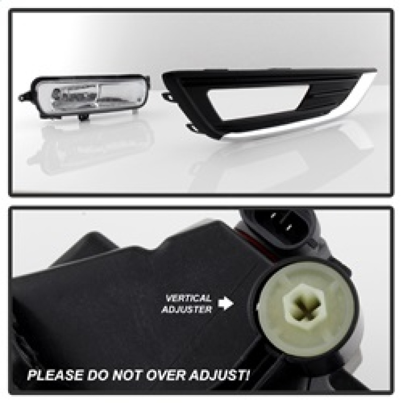 Ford Focus Fog Lights - SPYDER - W/Switch - Clear - `15-`16