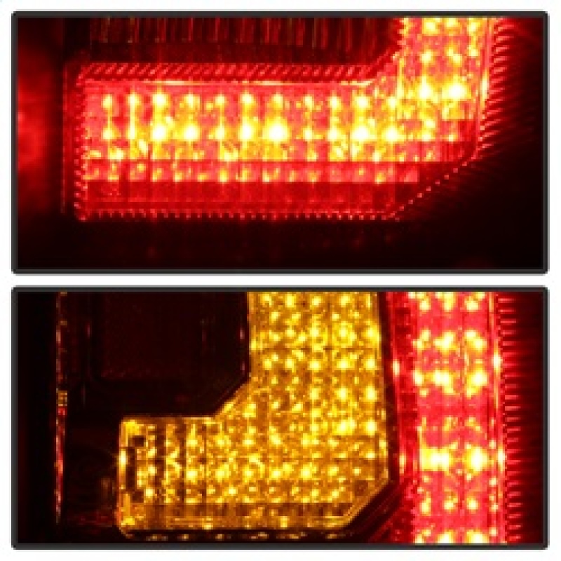 Chevrolet Tahoe Tail Light Set - Rear - SPYDER - Version 2, Light Bar LED - Black - `07-`14