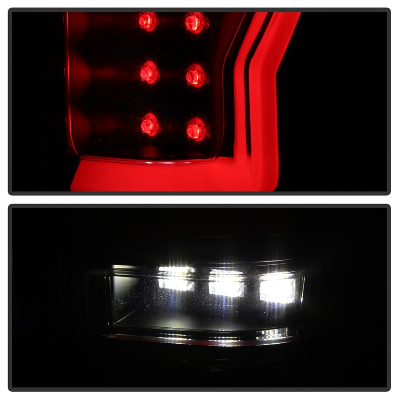 Ford F150 Tail Lights - SPYDER - LED, Version 2 - Black Smoke - `04-`08