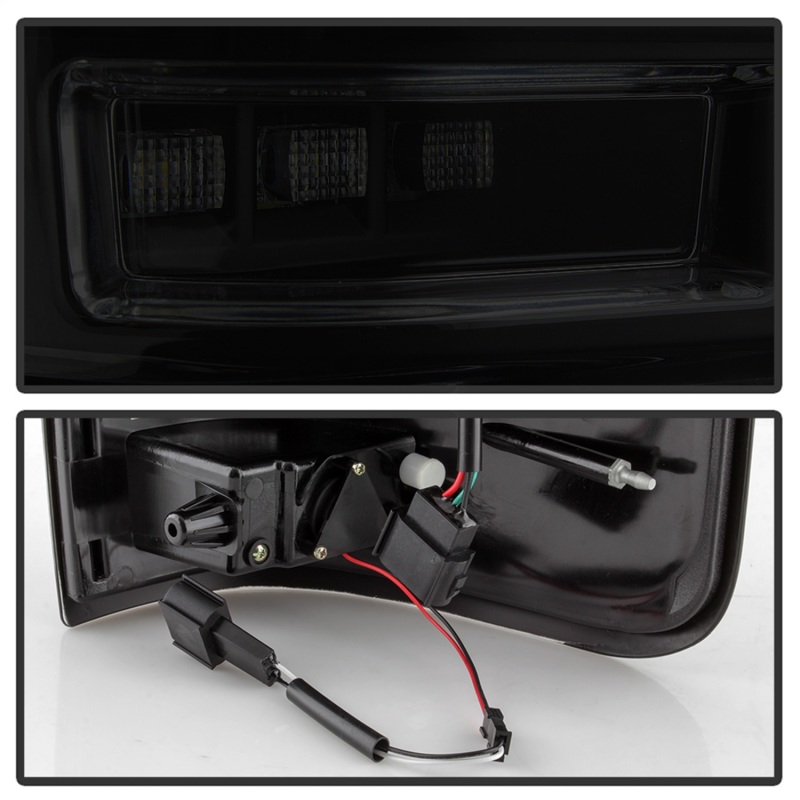 Ford F150 Tail Lights - SPYDER - LED, Version 2 - Black Smoke - `04-`08