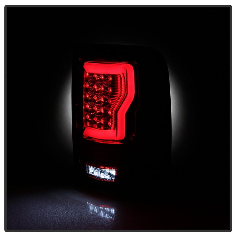 Ford F150 Tail Lights - SPYDER - LED Version 2 - Red Clear - `04-`08