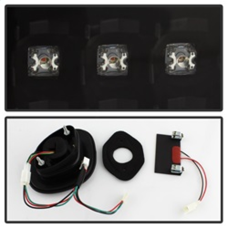 Lexus GS400 LED Tail Lights - SPYDER - 4pc LED - Black - Black - `98-`05