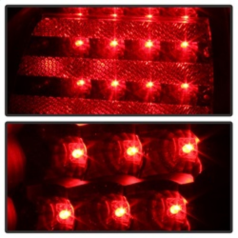 Lexus GS400 LED Tail Lights - SPYDER - 4pc LED - Black - Black - `98-`05